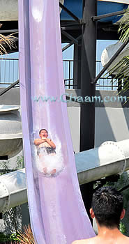 Water slide with extremely high speed