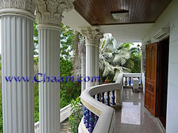 The front Balcony of the Luxury Villa for sale