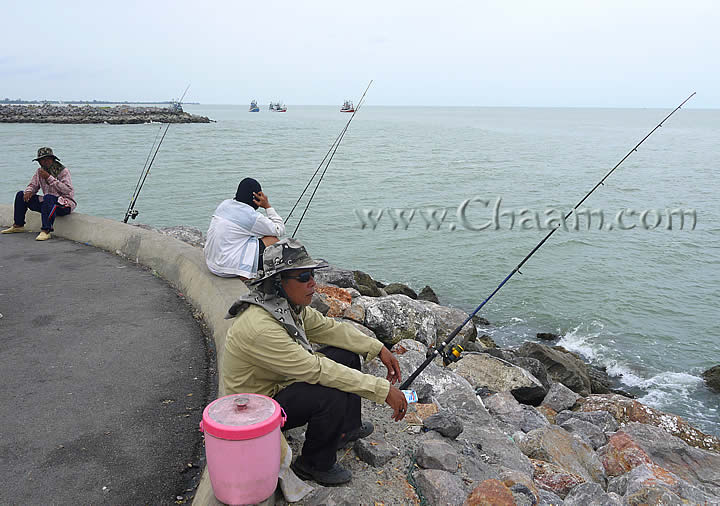 Fishing man in Cha-Am