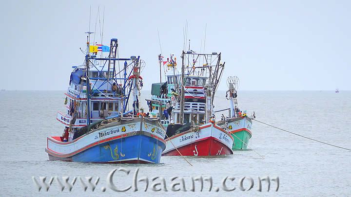 Fishiong Boats in Cha-Am