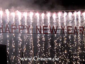 Celebrating New Year in Cha-Am Thailand