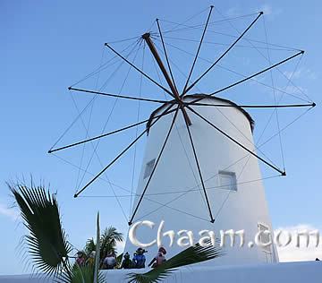 Windmill in Cha-Am Santorini Park