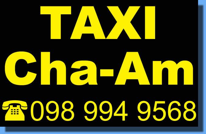Taxi Cha-Am and Hua Hin, call 08 402 175 32