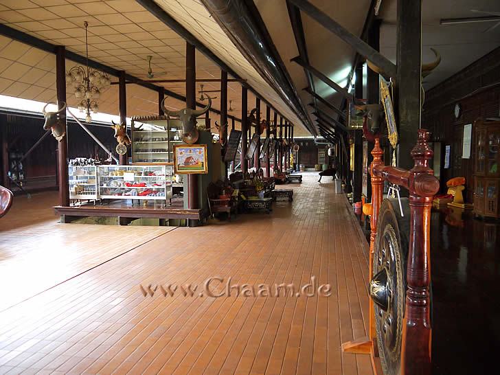 Museum in temple Wat Tanot Luang in Thailand