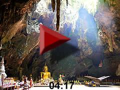 Video dripstone cave Tham Khao Luang