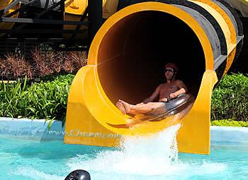 Water slides in Cha-Am Thailand