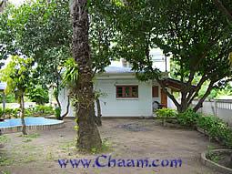 Backview with swimming pool