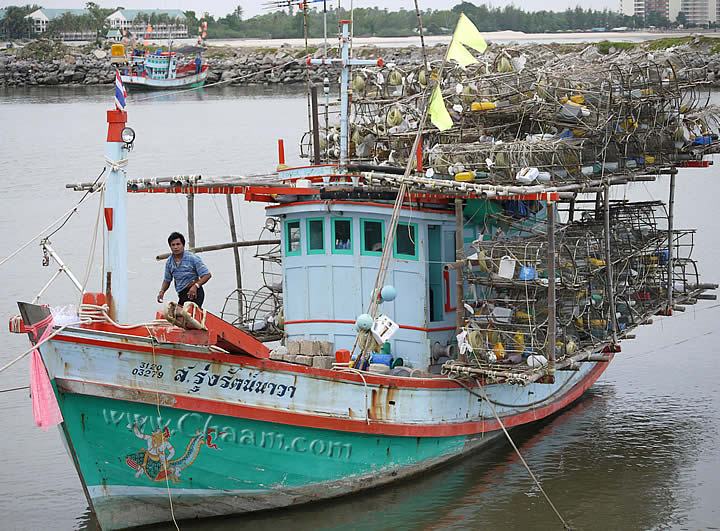 lobster fishing boat in Cha-Am