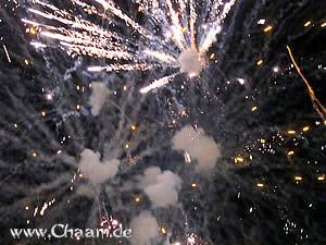 Fireworks in Cha-Am Thailand