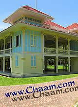 The teak wood palace of King Rama VI