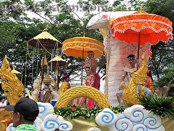 Beautiful Songkran ceremony