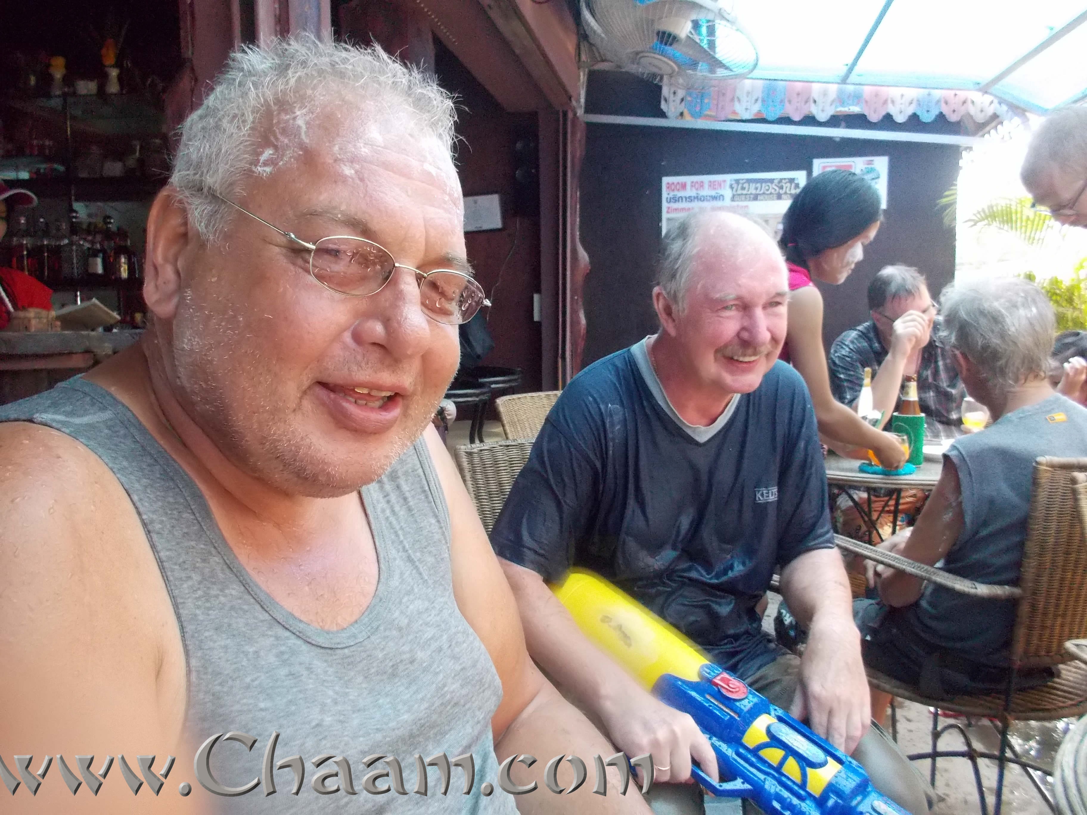 Big boys play Songkran in Enjoy Bar Cha-Am