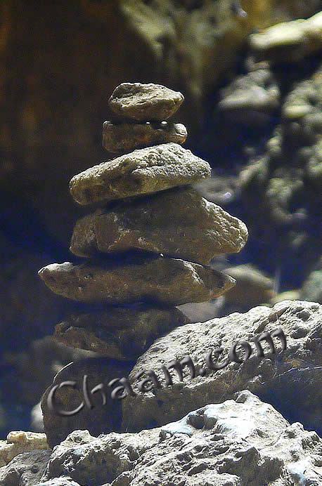 Zen stones cairn