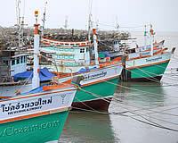 Fishing Port harbor Cha-Am