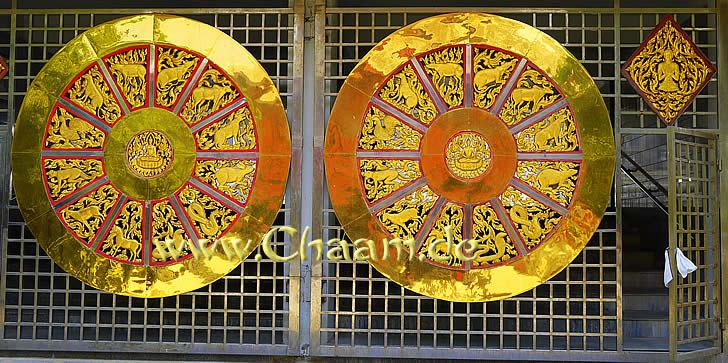 Chinese zodiac in the buddhist temple of Thailand