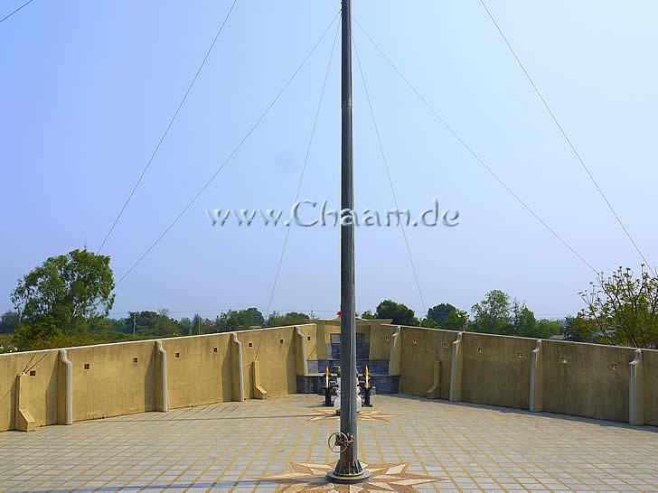 Flagpole on board of the ship temple